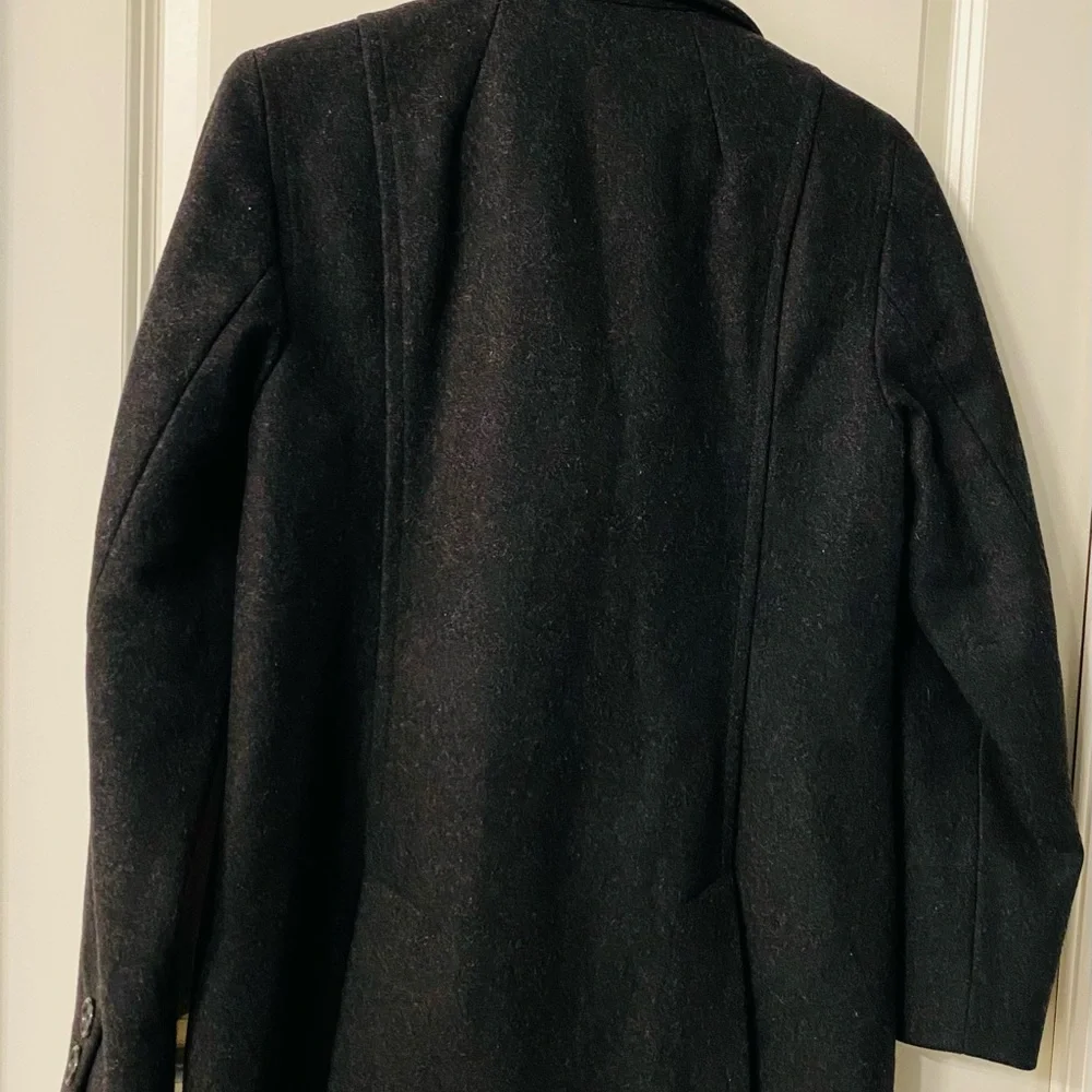 J.Crew J. Crew Women's Double Breasted Pea Coat Wool Charcoal Gray Classic - Picture 3 of 7